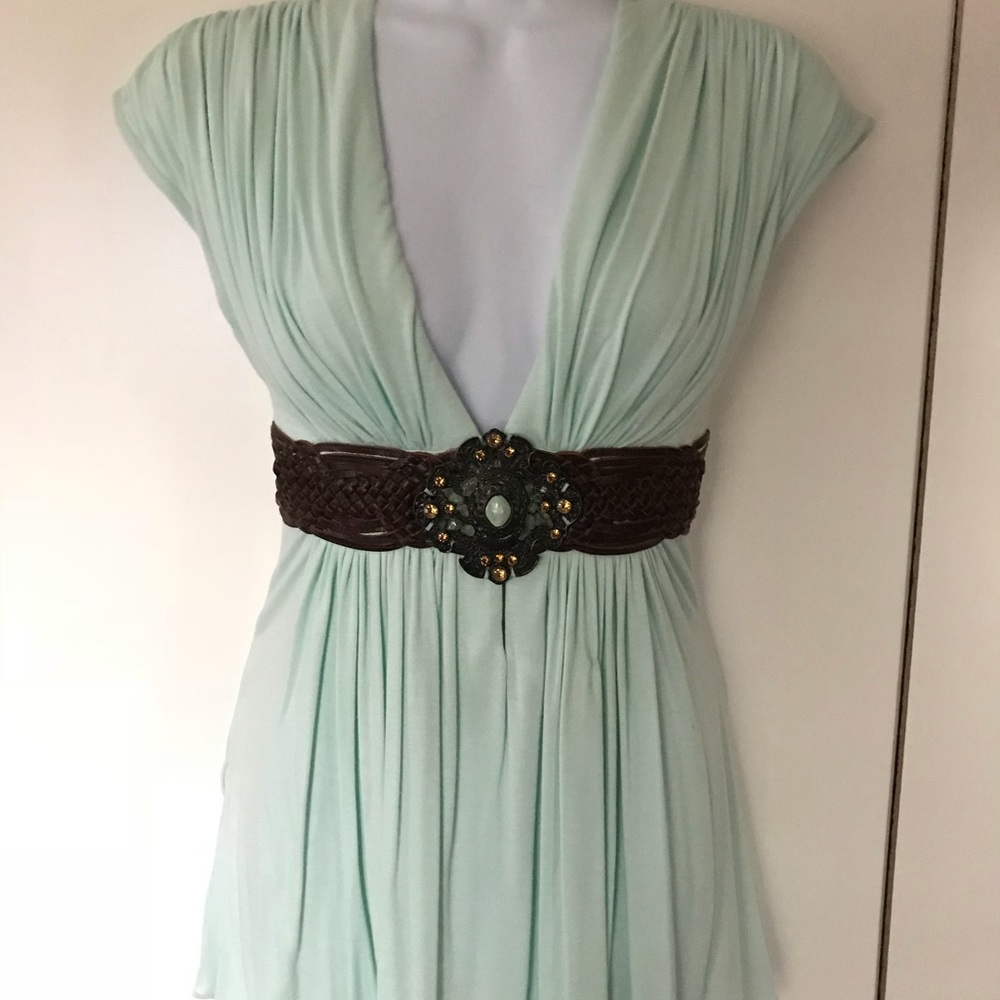 [SOLD] SKY Embellished Crystal Leather Knit Top
